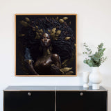 Design-Akustikbild | Unikat-Motive durch künstliche Intelligenz "Goddess of Coffee“