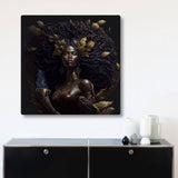 Design-Akustikbild | Unikat-Motive durch künstliche Intelligenz "Goddess of Coffee“