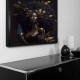 Design-Akustikbild | Unikat-Motive durch künstliche Intelligenz "Goddess of Coffee“