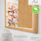 Kostenloses Muster - bedruckte Motive + Vollholzrahmen geölt