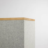 Akustiksäule 100% Schurwolle (Rückerstattung der „Kaution“) - Vollholzabdeckung Eiche geölt - 36x36x115cm