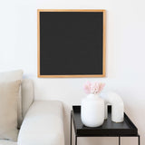 Akustikbild einfarbig schwarzer Leinenstoff | Silea "Absence Of Light"