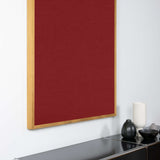 Akustikbild einfarbig Dunkelrot | Silea "Fierce Determination"