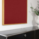 Akustikbild einfarbig Dunkelrot | Silea "Fierce Determination"