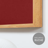 Akustikbild einfarbig Dunkelrot | Silea "Fierce Determination"