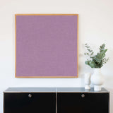 Akustikbild einfarbig rosa Leinenstoff | Silea "Touch Of Tulip"