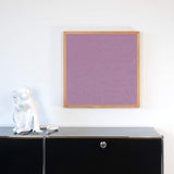 Akustikbild einfarbig rosa Leinenstoff | Silea "Touch Of Tulip"