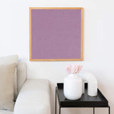 Akustikbild einfarbig rosa Leinenstoff | Silea "Touch Of Tulip"