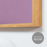 Akustikbild einfarbig rosa Leinenstoff | Silea "Touch Of Tulip"