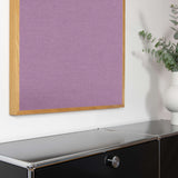 Akustikbild einfarbig rosa Leinenstoff | Silea "Touch Of Tulip"