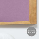 Akustikbild einfarbig rosa Leinenstoff | Silea "Touch Of Tulip"