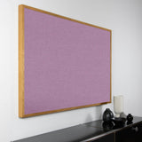 Akustikbild einfarbig rosa Leinenstoff | Silea "Touch Of Tulip"