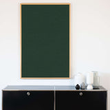 Akustikbild einfarbig Dunkelgrün | Silea "spirit of the forest"