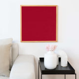 Akustikbild einfarbig Hellrot | Silea "Head Over Heels"