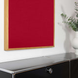 Akustikbild einfarbig Hellrot | Silea "Head Over Heels"