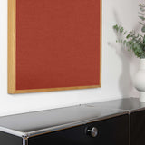 Akustikbild einfarbig Orange | Silea "Hue of Coziness"