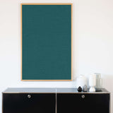 Akustikbild einfarbig Petrol | Silea "Essence Of Growth"