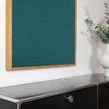 Akustikbild einfarbig Petrol | Silea "Essence Of Growth"