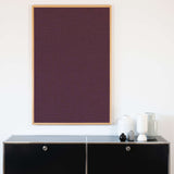 Akustikbild einfarbig Bordeaux | Silea "elusive cologne"