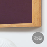 Akustikbild einfarbig Bordeaux | Silea "elusive cologne"