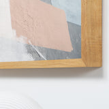 Nahaufnahme des Rahmens Eiche Geölt in Kombination mit dem Akustikbild "Lullaby"