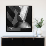 Akustikbild Schwarz Weiss