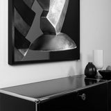 Akustikbild Schwarz Weiss