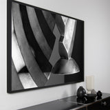 Akustikbild Schwarz Weiss