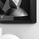 Akustikbild Schwarz Weiss