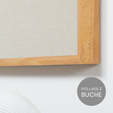 Akustikbild einfarbig beiger Leinenstoff | SILEA "Fleeting Glimpse"