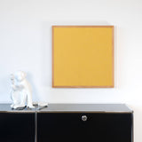 Akustikbild einfarbig gelber Leinenstoff | Silea "Roaring Brass"