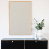 Akustikbild einfarbig beiger Leinenstoff | SILEA "Fleeting Glimpse"