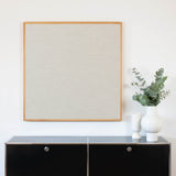 Akustikbild einfarbig beiger Leinenstoff | SILEA "Fleeting Glimpse"