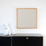 Akustikbild einfarbig beiger Leinenstoff | SILEA "Fleeting Glimpse"