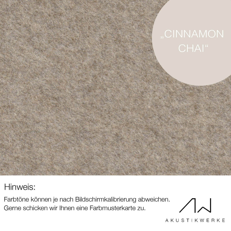 Lodenstoff (100% Schurwolle) für Decke & Wand | SOMARA "Cinnamon Chai"
