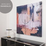 Rahmenloses Akustikbild mit abstrakter Kunst | Magnitudo Trace"