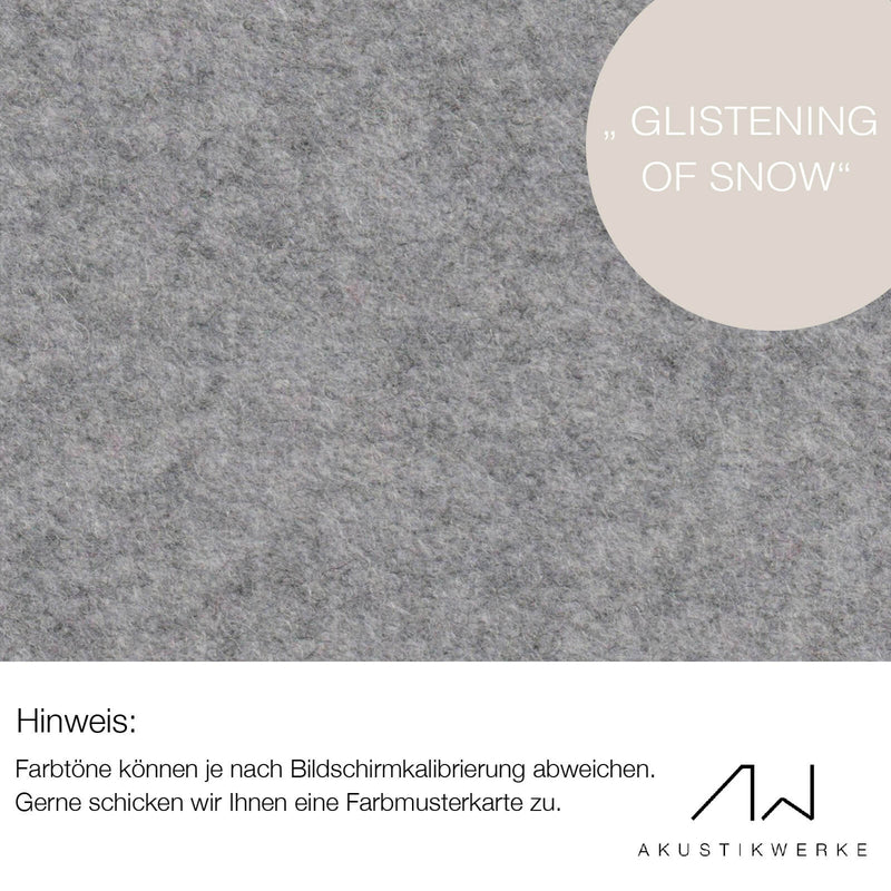 Lodenstoff (100% Schurwolle) für Decke & Wand | SOMARA "Glistening Of Snow"