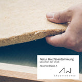 Rahmenloses Akustikbild abstraktes Design | Magnitudo "Powder"