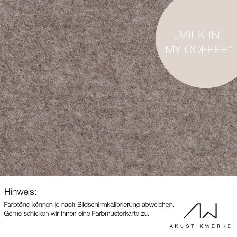 Lodenstoff (100% Schurwolle) für Decke & Wand | SOMARA "Milk In My Coffee"