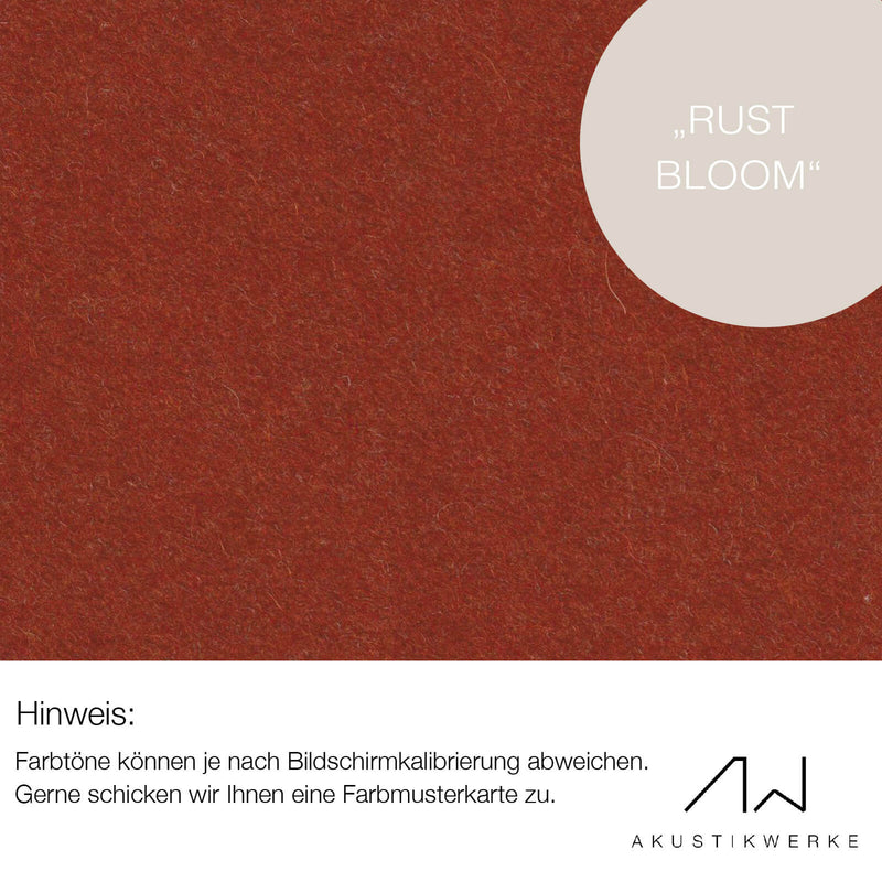 Lodenstoff (100% Schurwolle) für Decke & Wand | SOMARA "Rust Bloom"