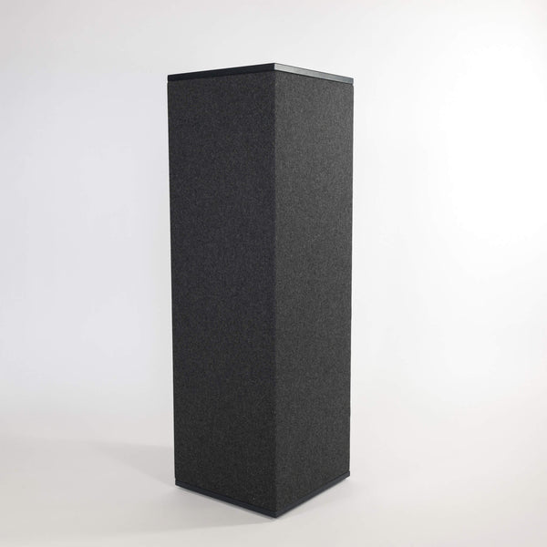 Akustiksäule 100% Schurwolle (Rückerstattung der „Kaution“) - Vollholzabdeckung Eiche schwarz - 36x36x115cm