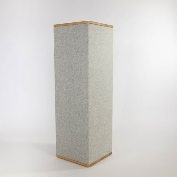 Akustiksäule 100% Schurwolle (Rückerstattung der „Kaution“) - Vollholzabdeckung Eiche geölt - 36x36x115cm