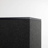 Akustiksäule SOMARA (100% Schurwolle) - Vollholzabdeckung Eiche schwarz