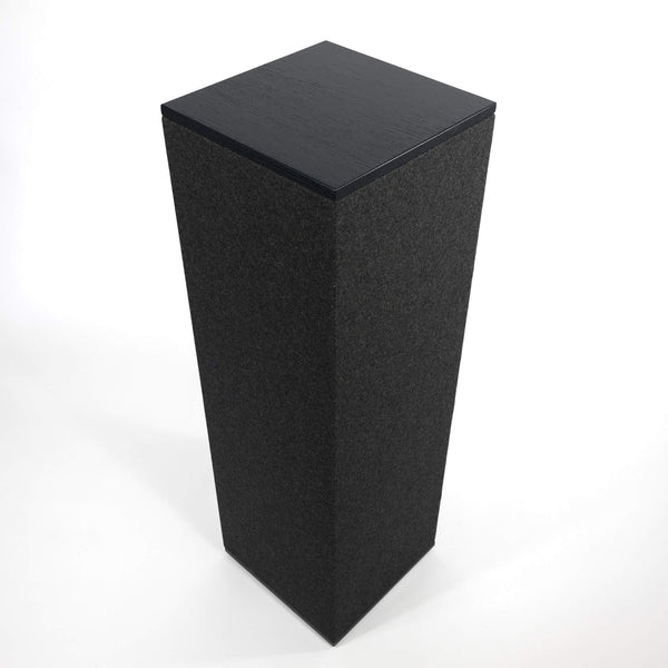 Akustiksäule 100% Schurwolle (Rückerstattung der „Kaution“) - Vollholzabdeckung Eiche schwarz - 36x36x115cm