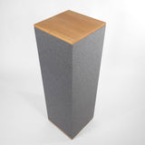 Akustiksäule 100% Schurwolle (Rückerstattung der „Kaution“) - Vollholzabdeckung Buche geölt - 36x36x115cm