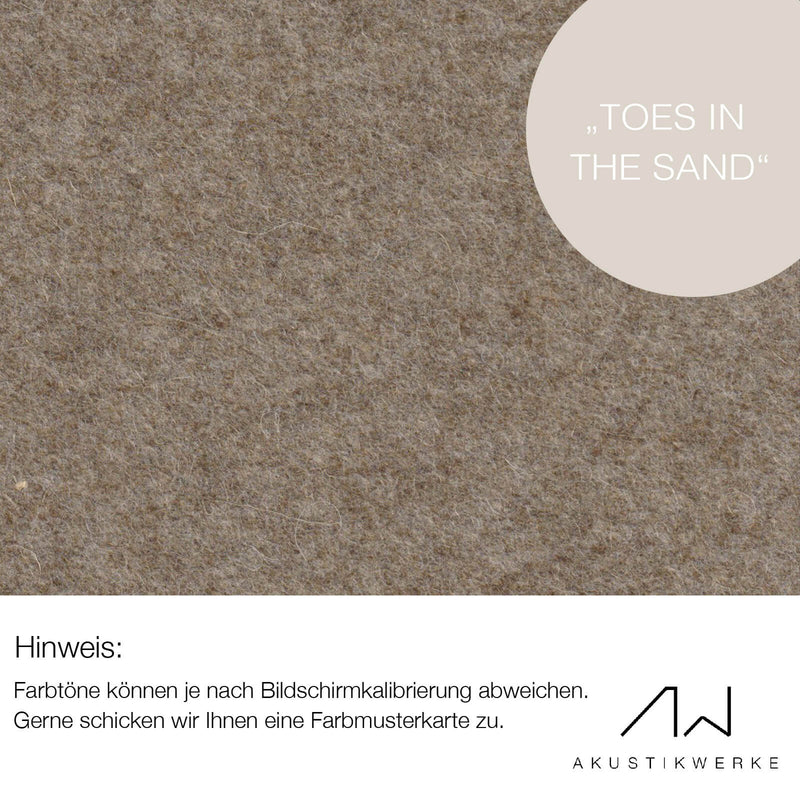 Lodenstoff (100% Schurwolle) für Decke & Wand | SOMARA "Toes In The Sand"