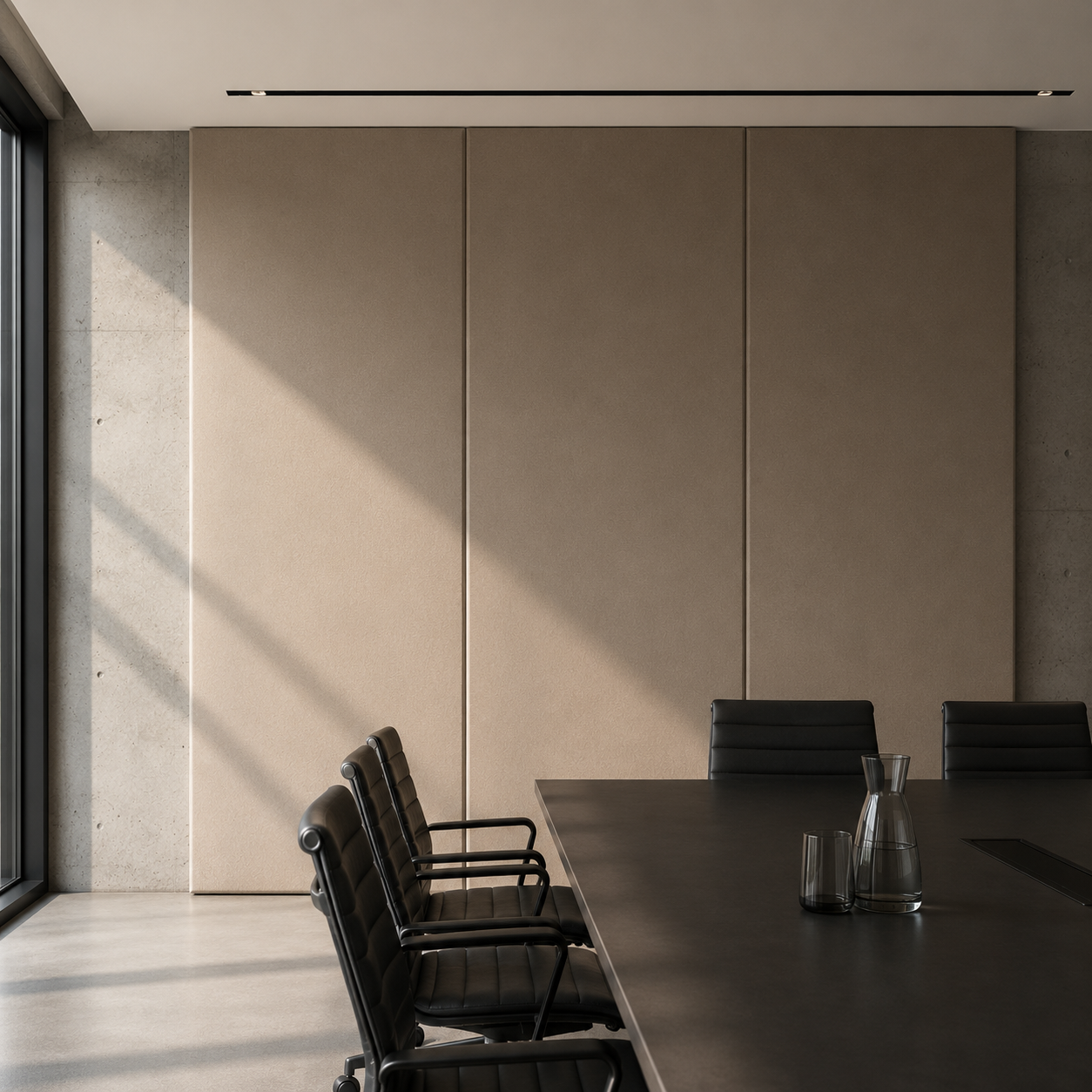 vollflächige Wandverkleidung Büro