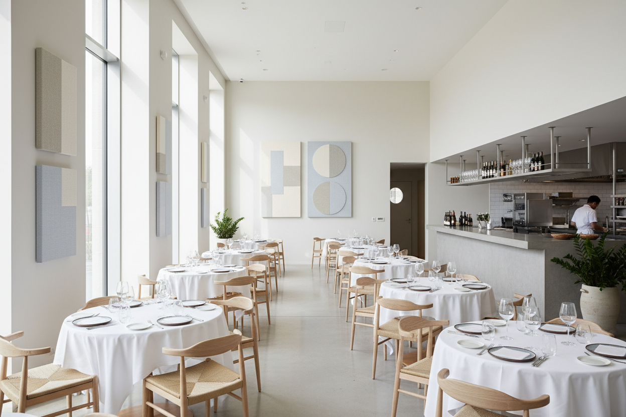 das Restaurant sieht noch zu wenig nach Restaurant aus