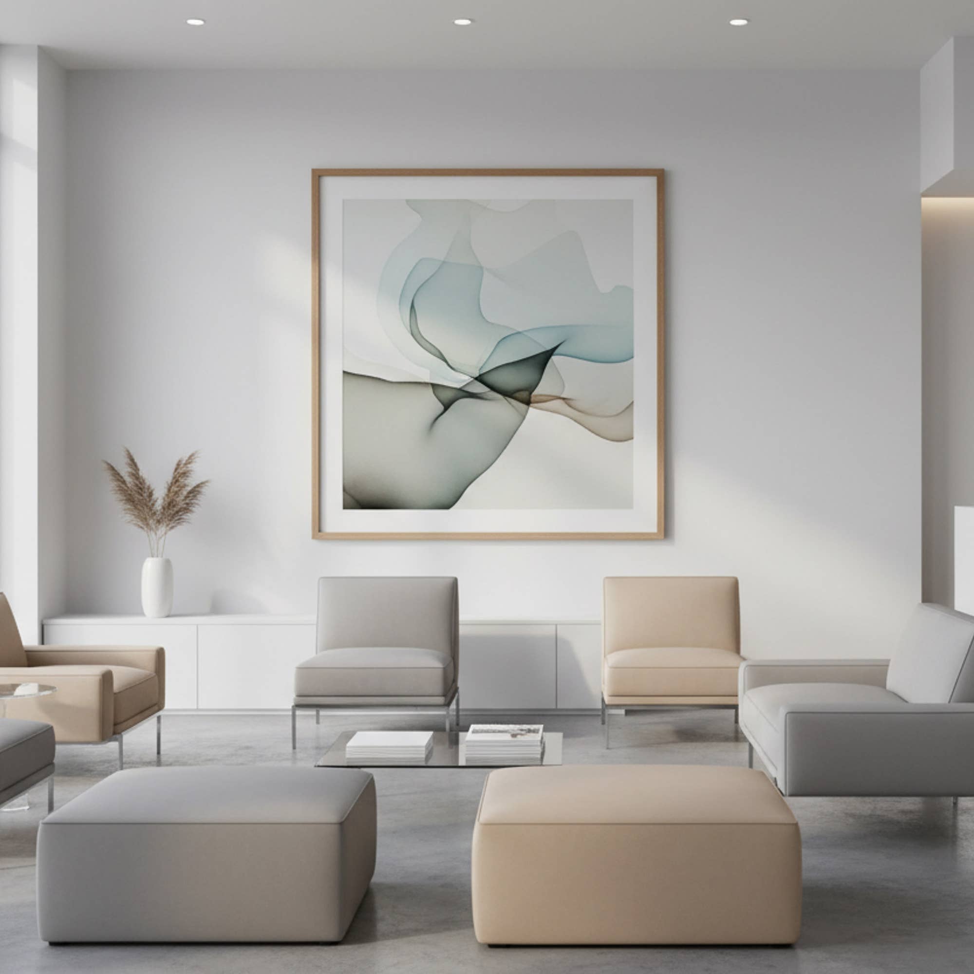 Akustikwerke Akustikbild zur Verbesserung der Raumakustik – dekorativer Schallabsorber für Wohnraum und Büro