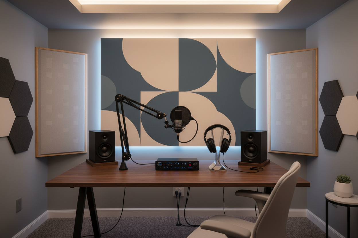 schön jetzt muss es mehr nach Studio aussehen